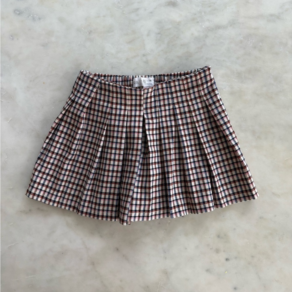 Zara plaid skort